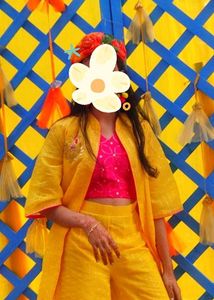 Co-ord set indowestern haldi festive outfit