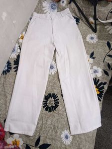 Chic Wide Leg korean White Pants
