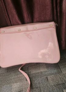 Chic Pink Patent Croc Handbag