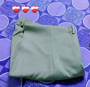 Beige Flared Pants Silim Fit