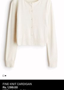 Cream Button-Up Cardigan