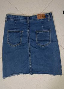 Classic Blue Denim Mini Skirt