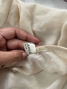 Off White Stylish Wrap Top
