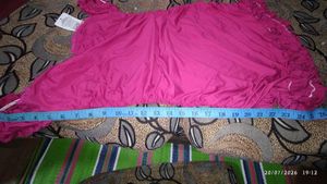 Hot Pink Ruched Off-Shoulder Dress