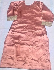 Women's Premium Satin Silk Embroidered Kurta Pant