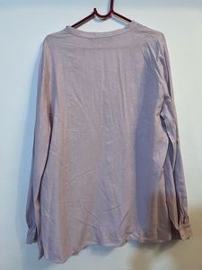 Zara  Linen Blend Button-Up Shirt