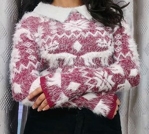 Cozy Snowflake Fuzzy Sweater