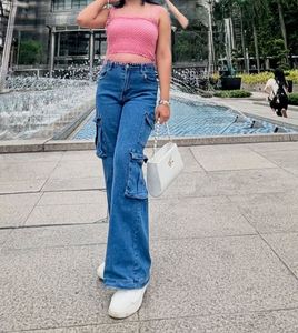 Cargo Wide Leg Jeans