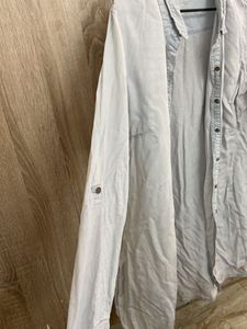 Light Wash Denim Button-Down