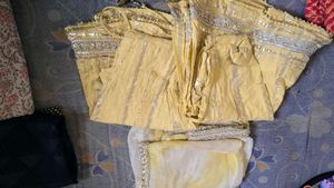 Peach Embroidered Kurta Set with Pants