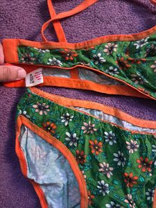 Floral Print Bra &amp; Panty Set