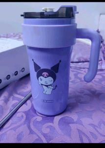 Cute Kuromi Tumbler with Straw