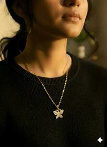 Butterfly Pendant Necklace (it's fully untouched)