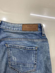 ONLY Blue Distressed Jeans