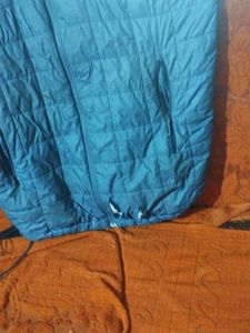 Men's Blue Puffer Jacket with hoody