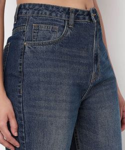 Women's High-Waisted Straight Leg Jeans