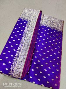 Banarsi Silk Saree Small Border Buti