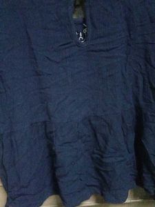 Embroidered Blue Top