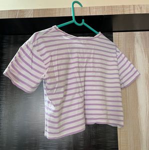 Striped Cropped T-Shirt