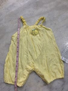 Cute Baby Girl's Yellow Bee Romper