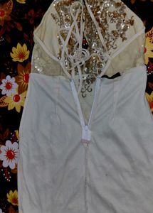 Sparkly Sequin &amp; Floral Mini Dress
