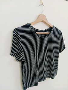 Striped Cropped T-Shirt