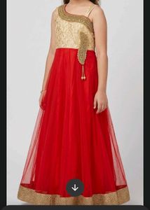 Stunning Red & Gold Ethnic Gown