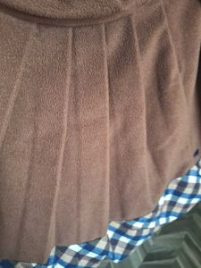 Adorable Brown Skirt with Floral Detail