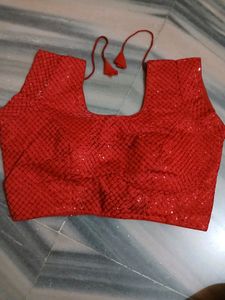 Hot Red Sequence Blouse, Fit M& L& Xl, Brand New