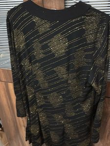 Elegant Black &amp; Gold party wear Shrug