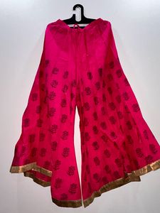 BIBA HALDI KURTI PLAZZO SET