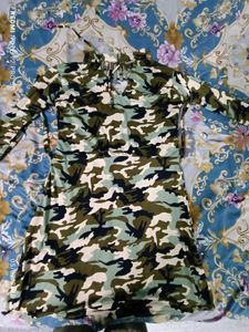 Stylish Camouflage Print Dress
