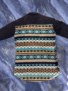 Southwestern Pattern Button-Up Shirt