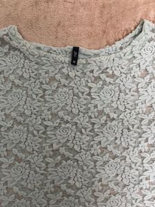 Floral Lace Short Sleeve Top