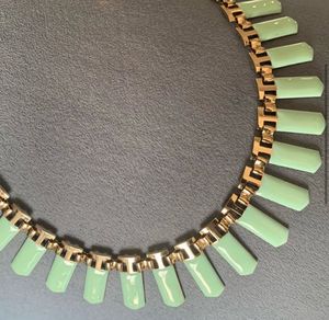 Sage Fringe Statement Necklace