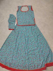 Blue Floral rajputi suit