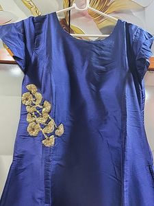 Elegant Blue Ethnic Gown