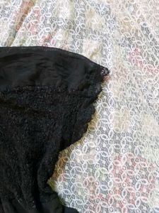 Sheer Black Lace Kimono Cardigan