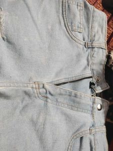 Distressed Denim Shorts