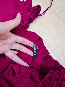 Deep Red Color Top