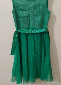 Stunning Green Embellished Dress