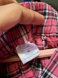 SSS Plaid Pleated Mini Skirt