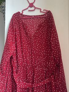 Chic Polka Dot Maxi Dress