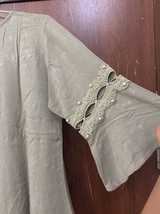Elegant Pearl Embellished Top