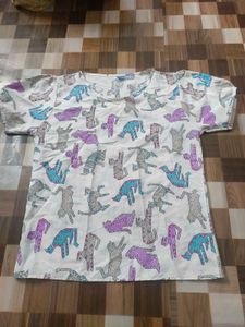 Cat Print T-Shirt