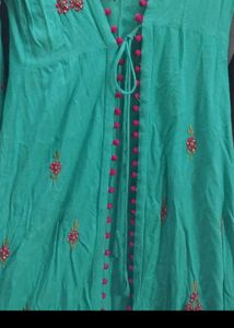 Elegant Teal Embroidered Kurta