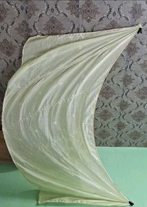 Elegant Embroidered Chiffon Scarf