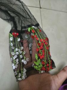 Shein Black Floral Mesh Top pick any one