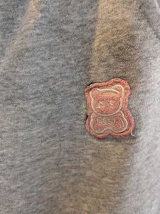 Grey Joggers with Bear Patch