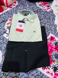 US Polo Shirt &amp; Armani Trousers Set